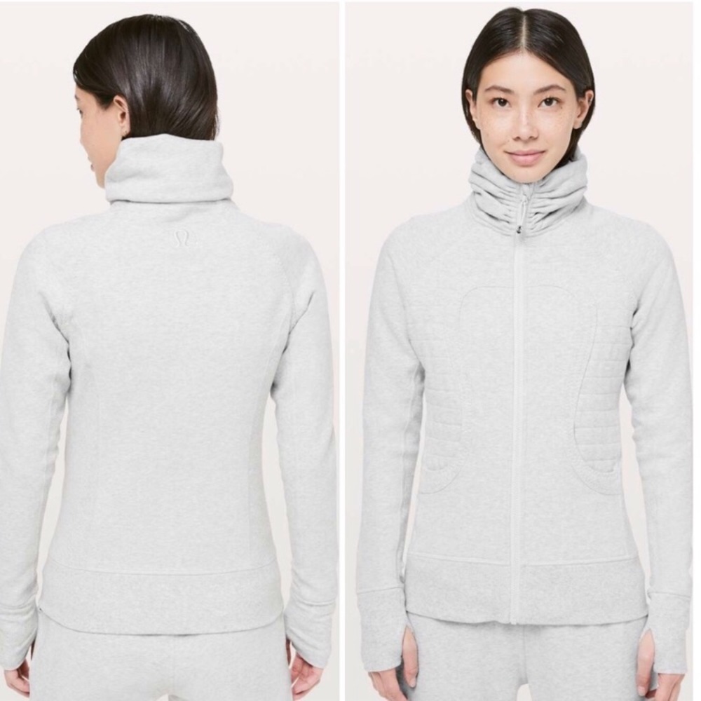 Feel warm, cool and cozy in this slim fit jacket.